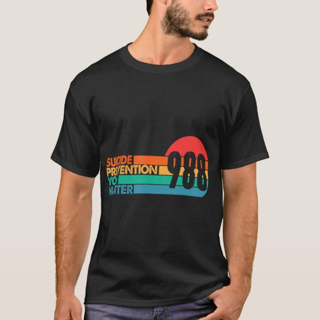 T-shirt 988 Suicide Prevention Lifeline 988 Awareness 988  (Devant)