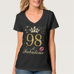 T-shirt 98 & Fabuleux 98e Anniversaire 98 Ans Âgé Et Fabul