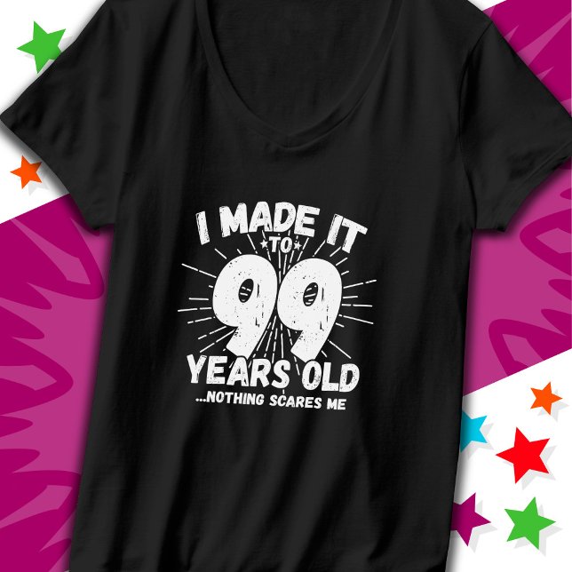 T-shirt 99 Ans Mème Sarcastique vieux drôle 99ème annivers (Créateur téléchargé)