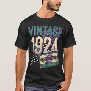 T-shirt 99 ans Vintage 1924 99e anniversaire
