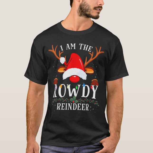T-shirt 99 Christmas Reindeer Costume Party - I Am The Row (Devant)