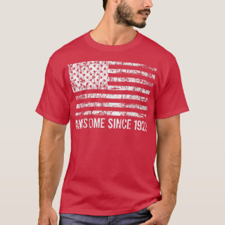 T-shirt 99th birthday, vintage usa , Awesome since 1923
