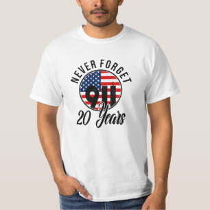 T-shirt 9 11 Drapeau de la Fête des Patriotes USA 11 sept
