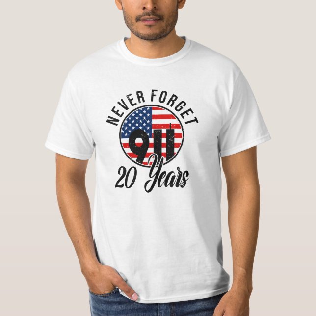 T-shirt 9 11 Drapeau de la Fête des Patriotes USA 11 septe (Devant)