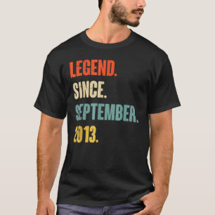 T-shirt 9 Ancienne légende depuis septembre 2013 9e naissa
