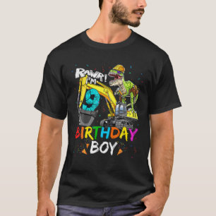 T-shirt 9 Anniversaire Garçon Excavateur 9 Anniversaire Di
