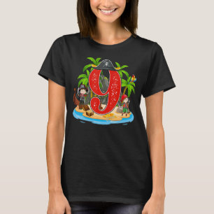T-shirt 9 Anniversaire Pirate Arr Pirates Navire Arr 9t