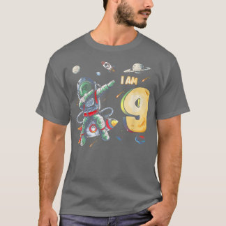 T-shirt 9 ans Anniversaire Garçon astronaute espace 9e ann