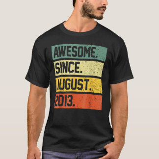 T-shirt 9 Ans Awesome depuis août 2013 9e Birthda
