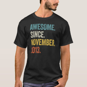 T-shirt 9 Ans Awesome depuis Novembre 2013 9e anniversaire