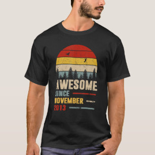 T-shirt 9 Ans Awesome depuis Novembre 2013 9e Naissance