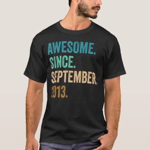 T-shirt 9 Ans Awesome depuis Septembre 2013 9e Naissance