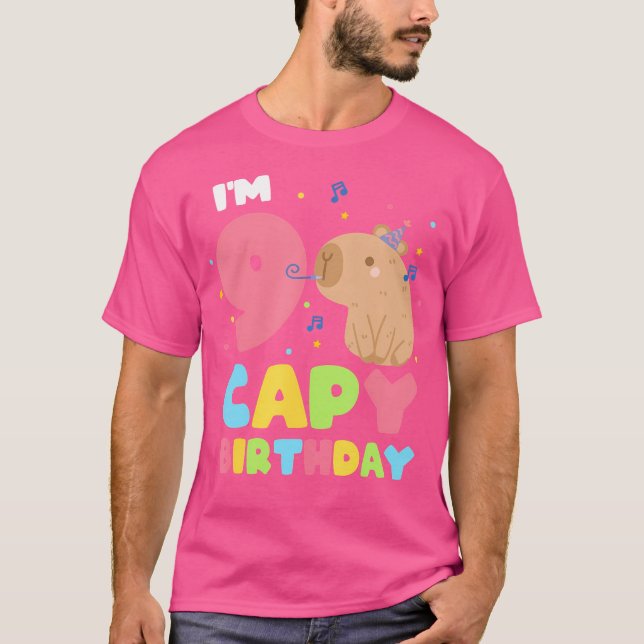 T-shirt 9 Ans Capy Anniversaire C'Est Mon 9E Casquette Ann (Devant)
