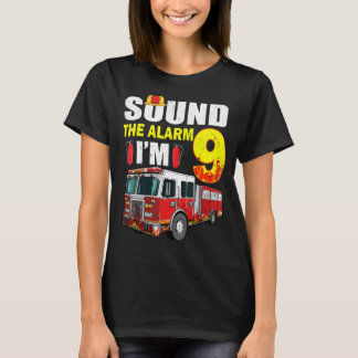 T-shirt 9 Ans C'est mon 9e anniversaire garçon Fir camion