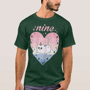 T-shirt 9 Ans Cute Cat Caticorn Anniversaire Fille 9e Bda