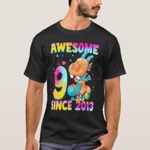 T-shirt 9 Ans Filles Ados mignonnes Petit Dragon 9e Bi