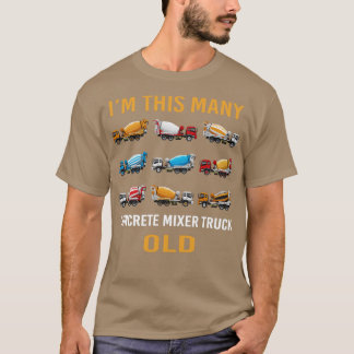 T-shirt 9 ans Im This Many Concret Mixer Truck 9th B
