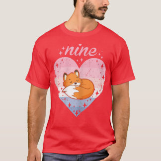 T-shirt 9 Ans Mignonne Pour Anniversaire Fille 9e Annivers