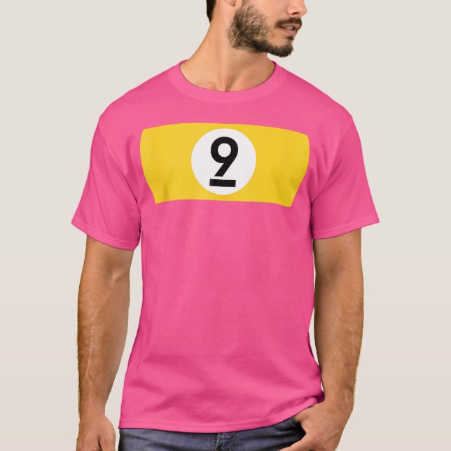 T-shirt 9 Billard Billard Ball Table Neuf Ball (Devant)