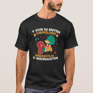 T-shirt 9 Canards Sur 10 Recommandent Du Steak De Boeuf Po