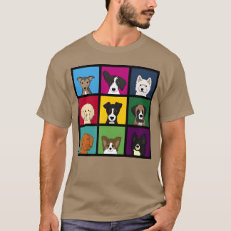 T-shirt 9 chiens cadeau garçon