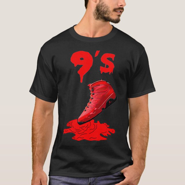 T-shirt 9 Chili Basket rouge Match Tee - shirts Chaussures (Devant)