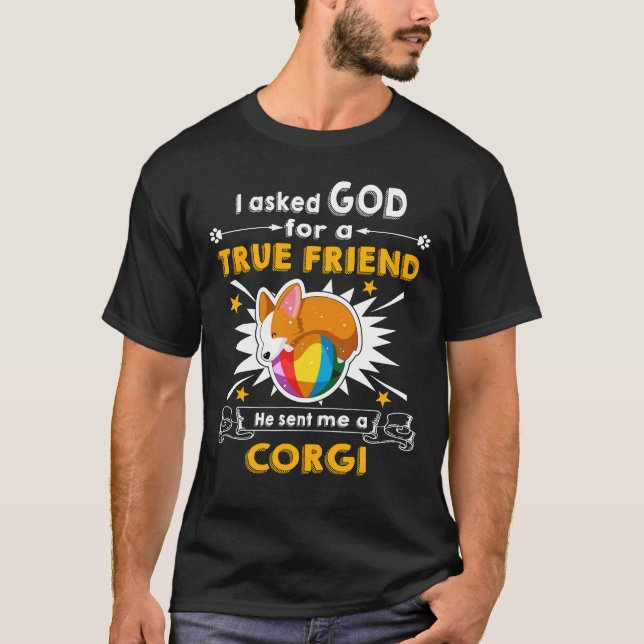 T-shirt 9 Il m'a envoyé un Corgi 142 (Devant)