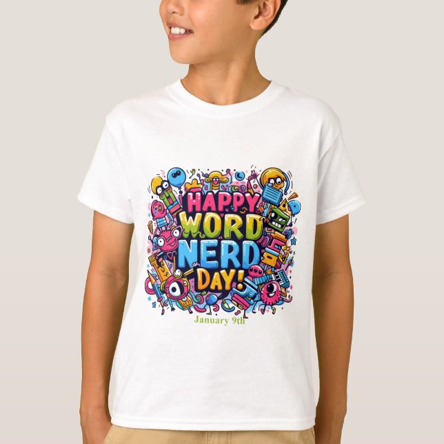 T-shirt 9 janvier - Jour Nerd (Devant)