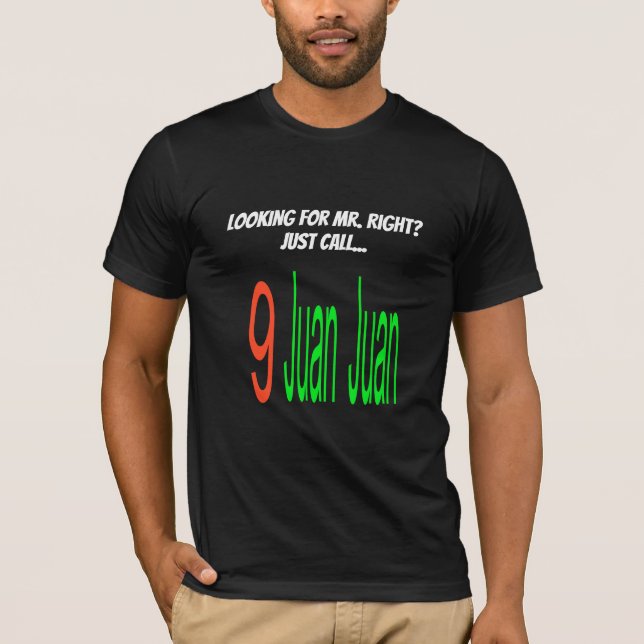 T-shirt 9 Juan Single pour hommes (Devant)