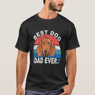 T-shirt 9 Meilleur Papa Chien - Dachshund 180