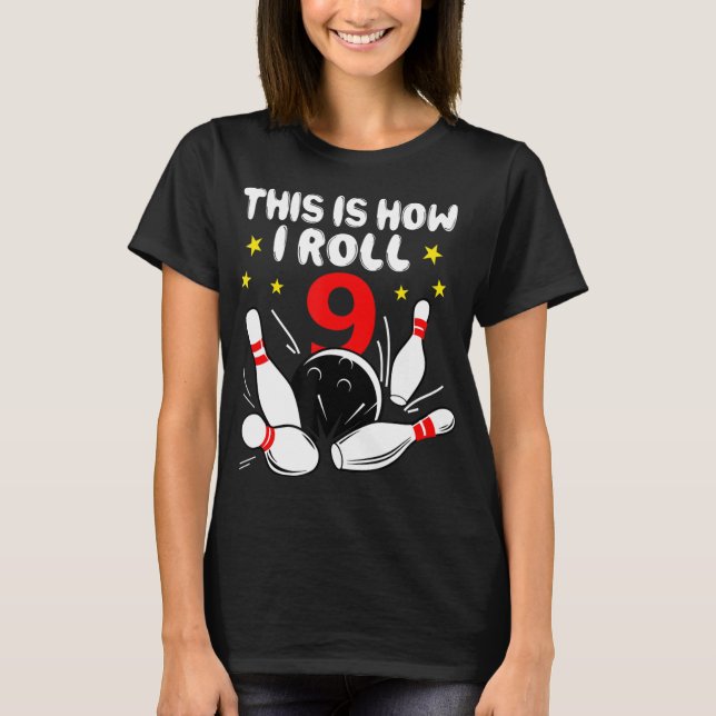 T-shirt 9 Year Old Bowling This (Devant)
