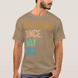 T-shirt 9e anniversaire Awesome depuis mai 2013
