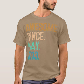 T-shirt 9e anniversaire Awesome depuis mai 2013
