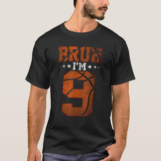 T-shirt 9e anniversaire Basketball Bruh J'ai 9 ans Anniver