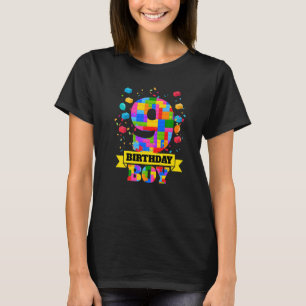 T-shirt 9e anniversaire Bâtiment de 9 ans Garçons Enfants