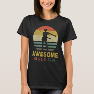 T-shirt 9e anniversaire Boy Cadeaux Vintage Flossant Aweso