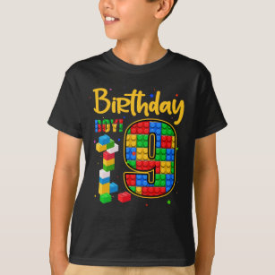 T-shirt 9e anniversaire Cadeau 9 ans Bâtiment Vieux Boys 