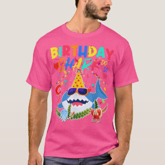 T-shirt 9e anniversaire Famille Requin Enfants Neuf Neuf N