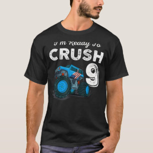 T-shirt 9e anniversaire Garçons Je suis prêt à écraser 9 M