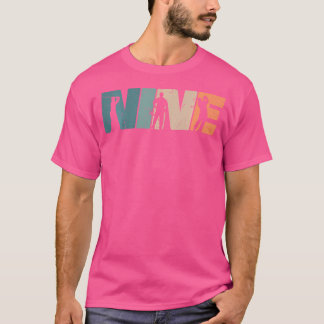 T-shirt 9E Anniversaire Golf 9 Ans Garçon Fille