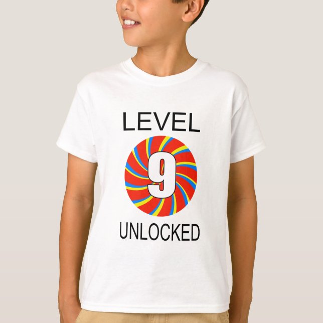 T-shirt 9e anniversaire Jeu d'ordinateur (Devant)