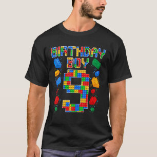 T-shirt 9E Anniversaire Maître Constructeur Bâtiment 9 Ans