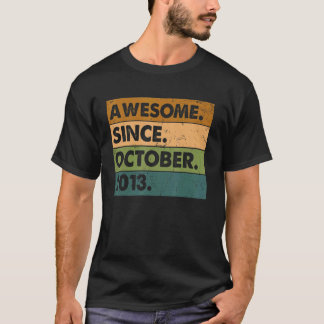 T-shirt 9e anniversaire stupéfiant depuis octobre 2013 9 a