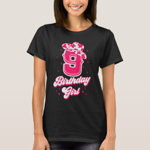 T-shirt 9e Anniversaire tenue fille 9 ans Rodéo Western
