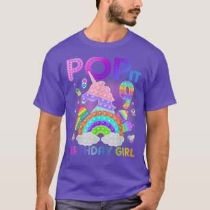 T-shirt 9e anniversaire Unicorn Fidget Pop It Birthday Gir