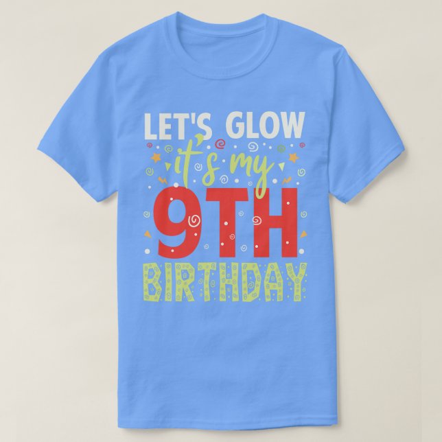 T-shirt 9e cadeau d'anniversaire pour enfants garçons fill (Design devant)