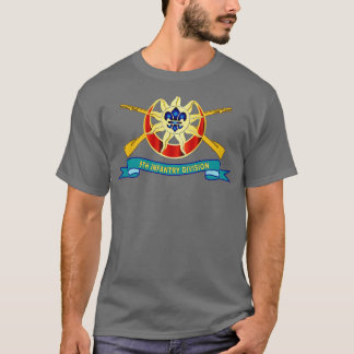 T-shirt 9e division d'infanterie w Br DUI Ruban X
