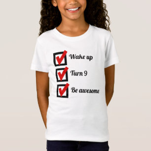 T-Shirt 9ème liste de contrôle impressionnante