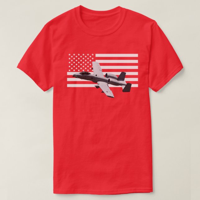 T-shirt A10 A10 Thunderbolt Warthog Brrrt Bouche de requin (Design devant)