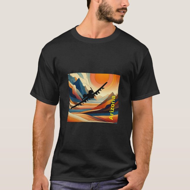T-shirt A10 Warthog Over Arizona (Devant)